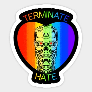 Terminate Hate Sticker